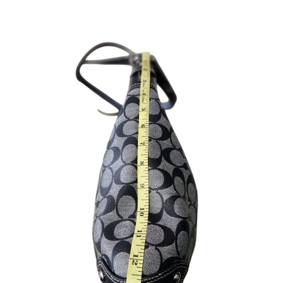 Coach# F14476 Signature Black and Gray Women's Bag - Picture 9 of 16